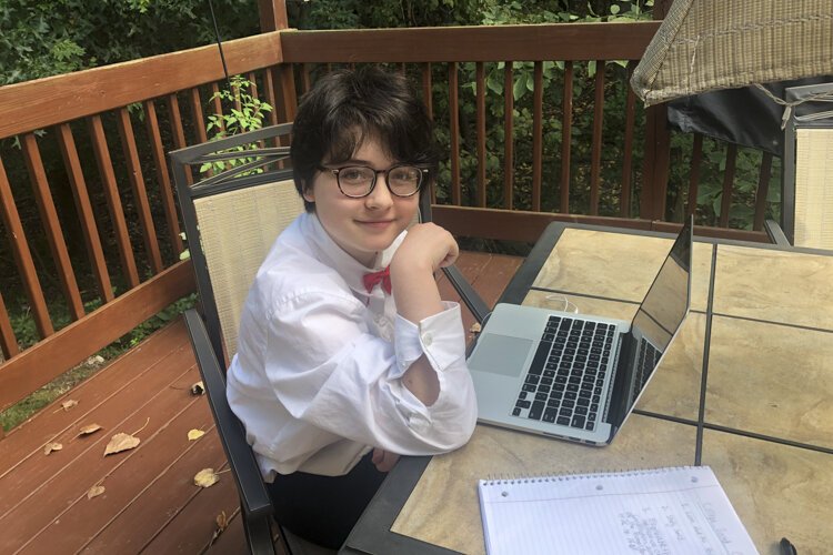 14-year-old Lane was helped by virtual programming from Colors+ in Cuyahoga County.